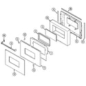 Magic Chef 9825XUB door (lower) diagram
