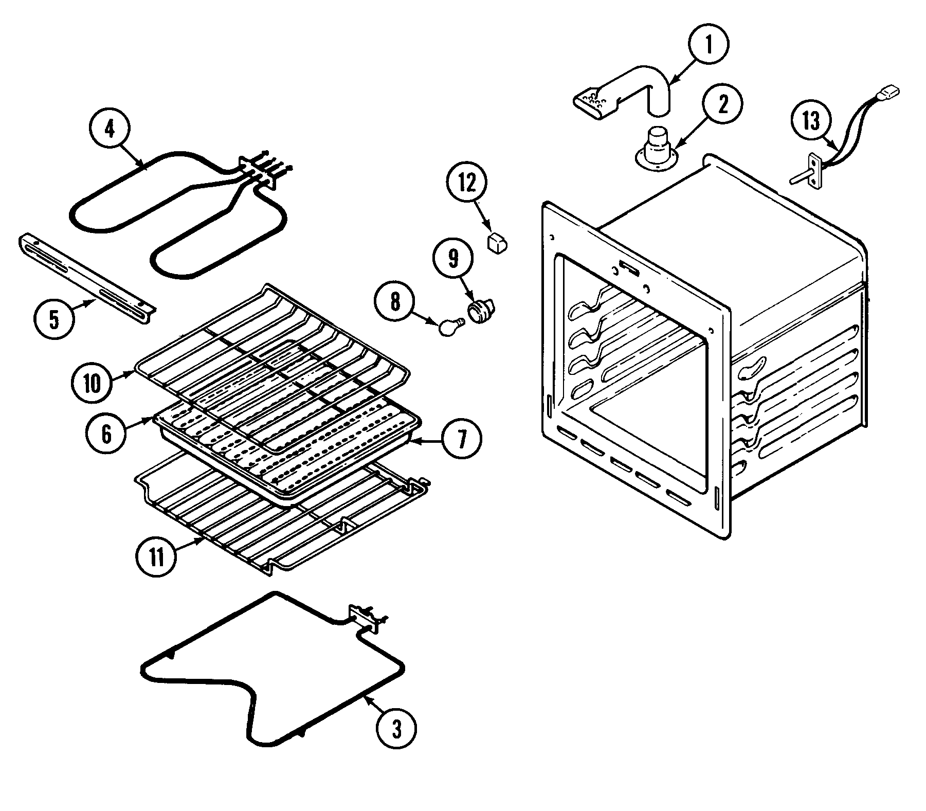Maytag CWE4200ACB oven diagram