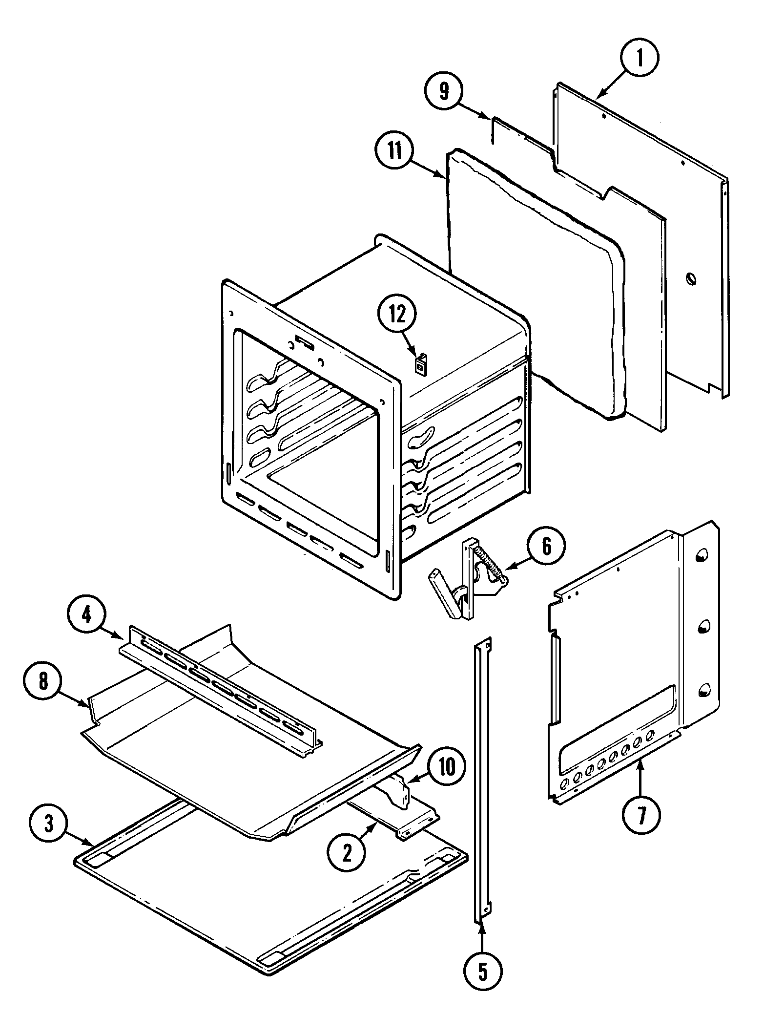 Maytag CWE4200ACB body diagram