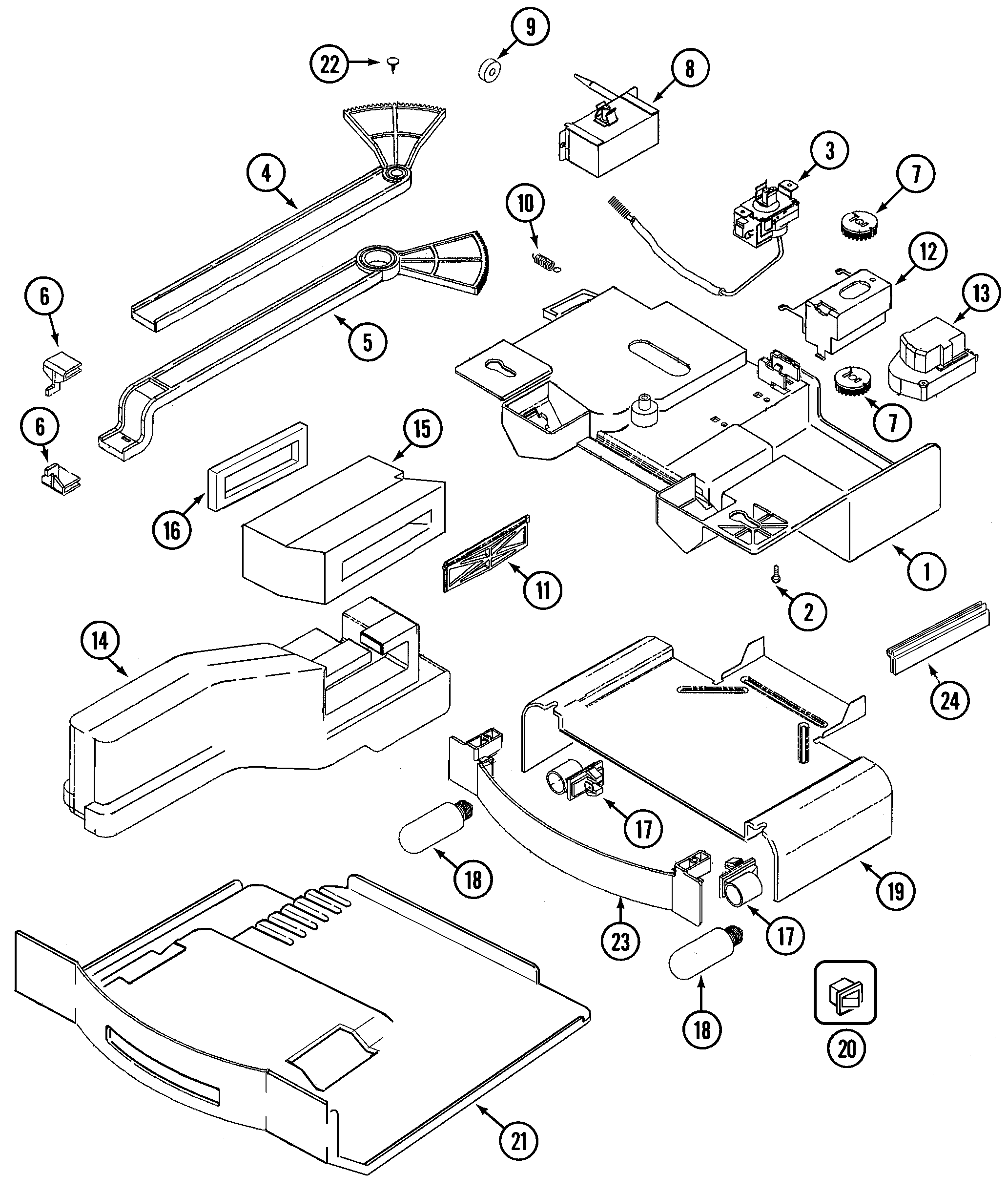 Maytag TRIS245FBW controls diagram