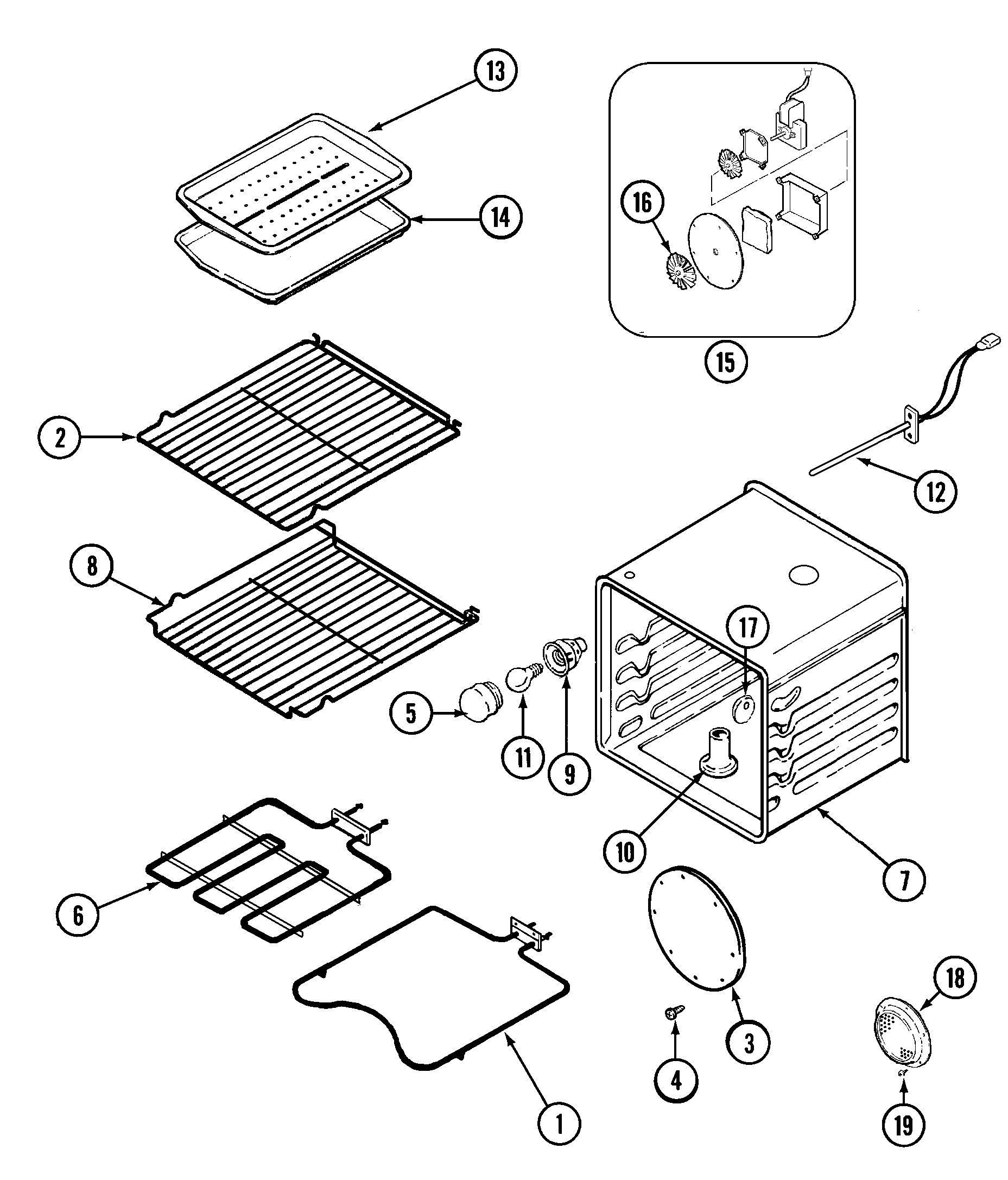 Maytag MEW6627BAQ oven diagram