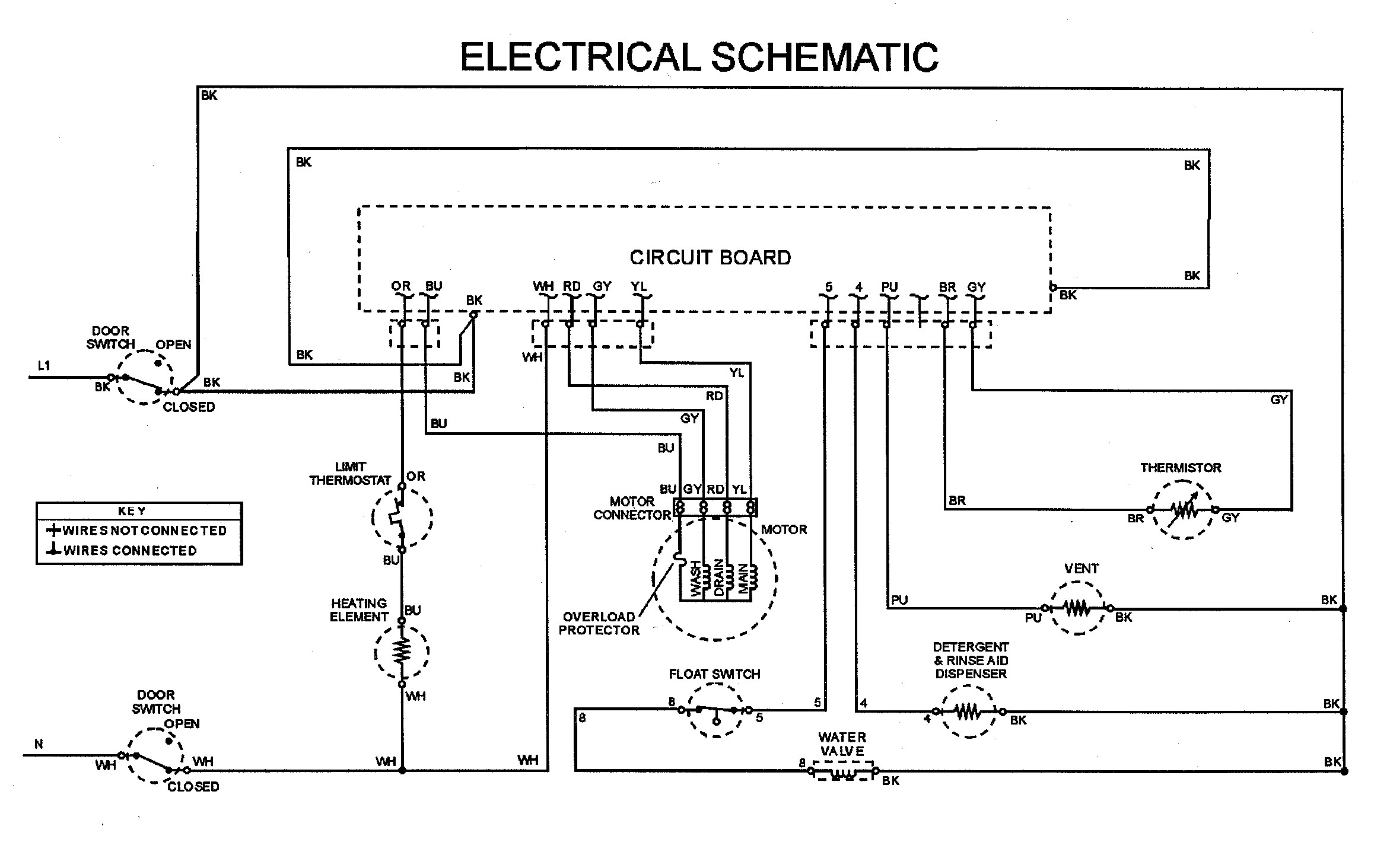 Jenn-Air JDB3910AWW wiring information diagram