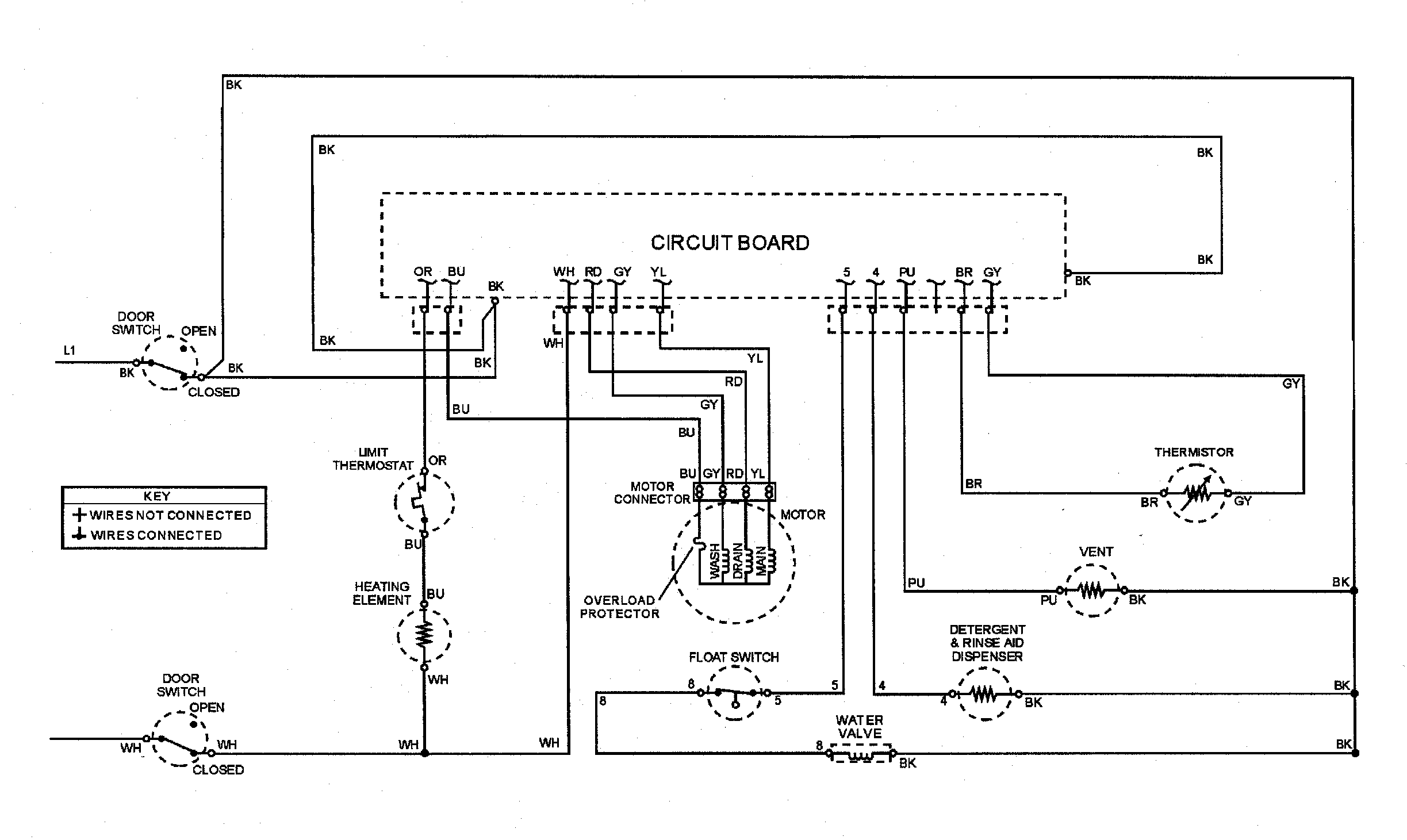 Maytag MDBD850AWB wiring information diagram