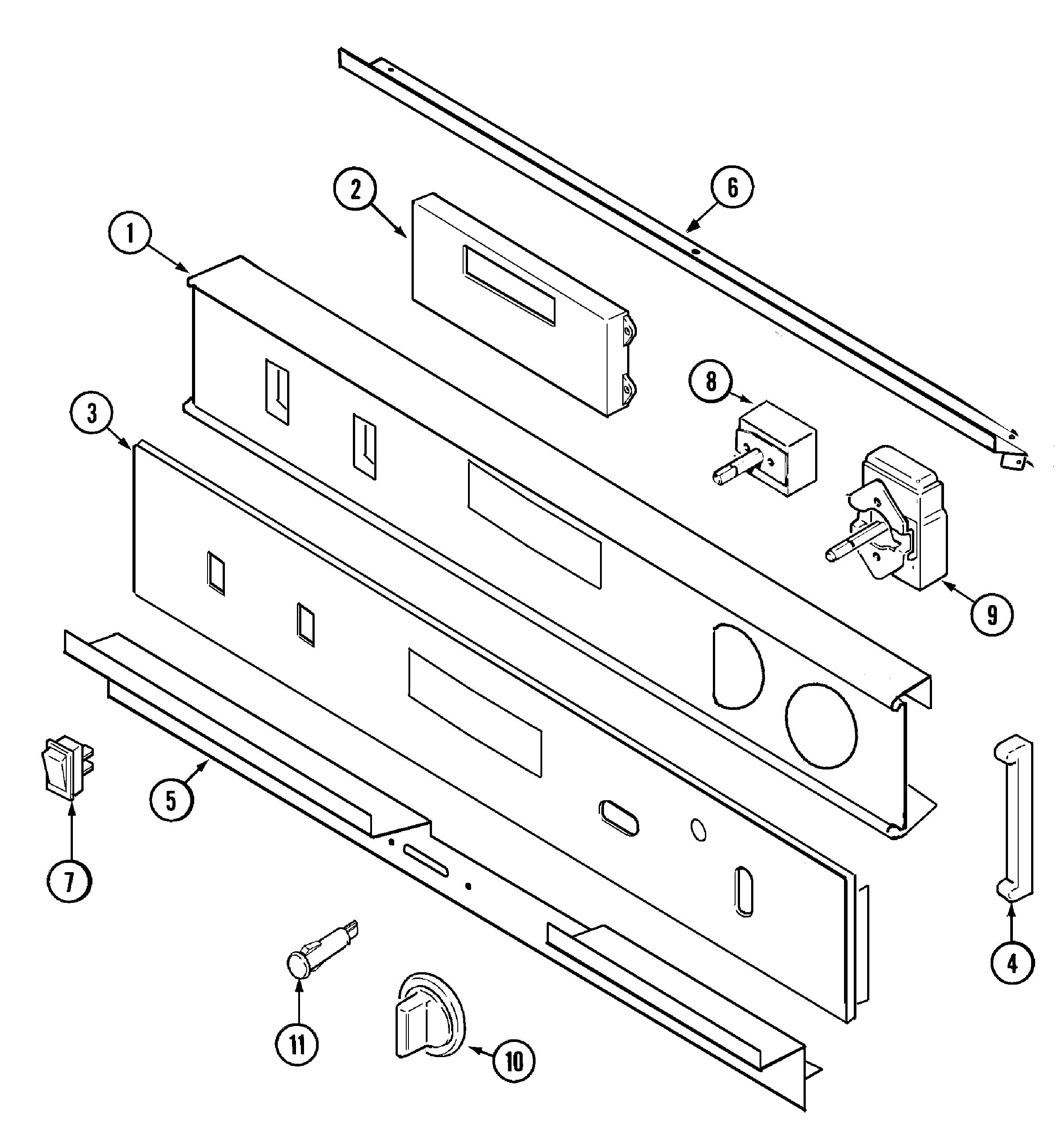 Jenn-Air JJW8227AAW control panel diagram