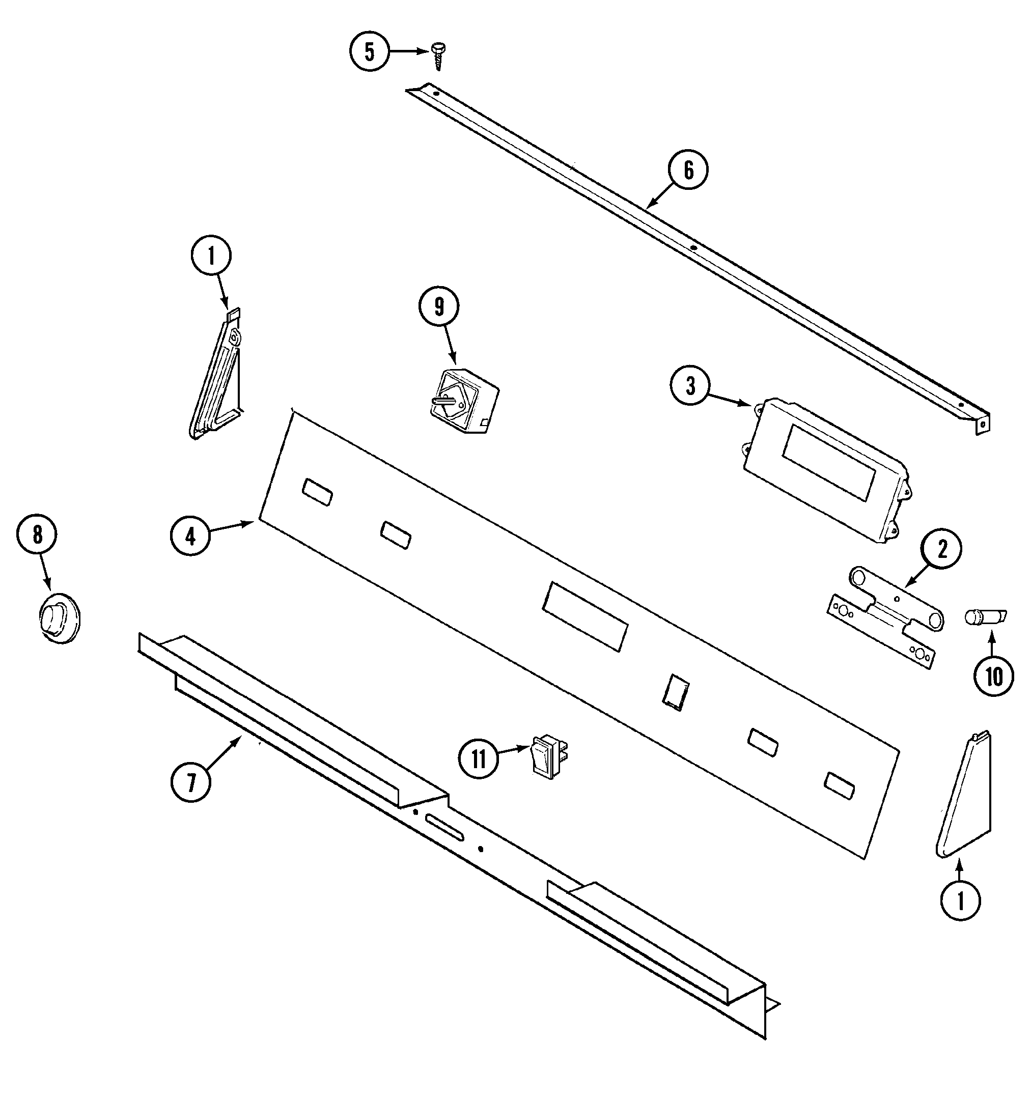Jenn-Air SCE30500B control panel diagram