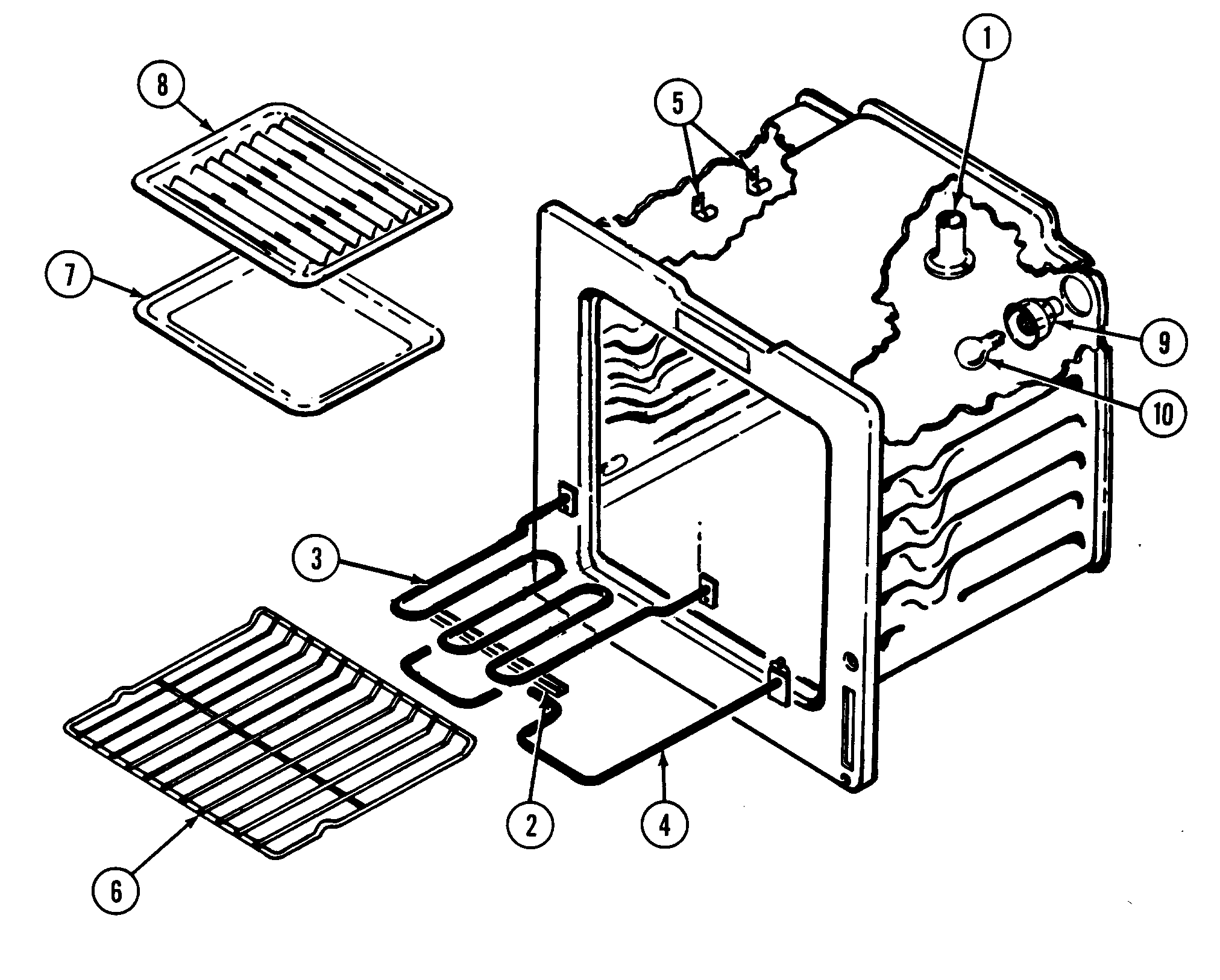Magic Chef 3521WPA oven diagram