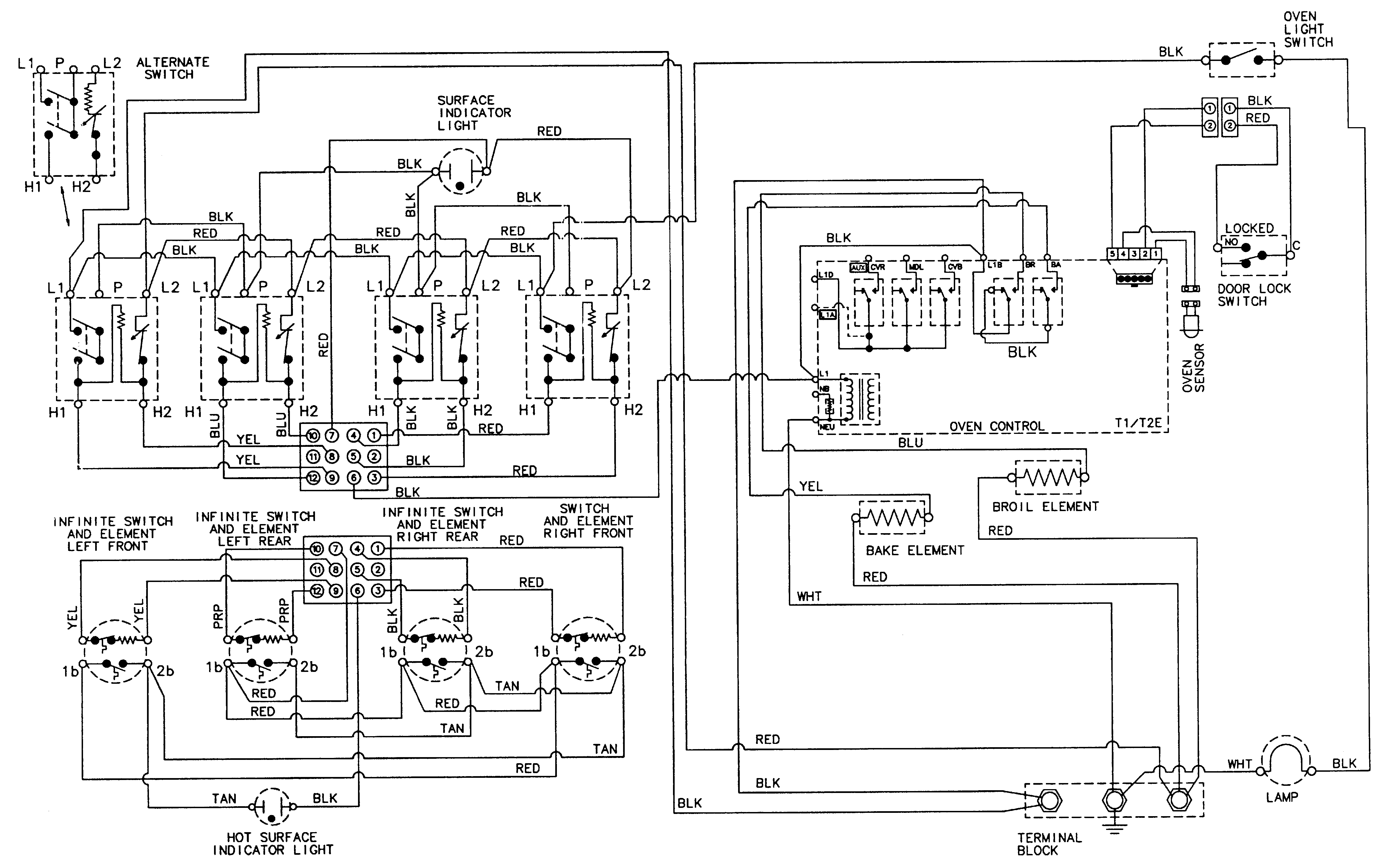 Magic Chef CER3760AAA wiring information diagram