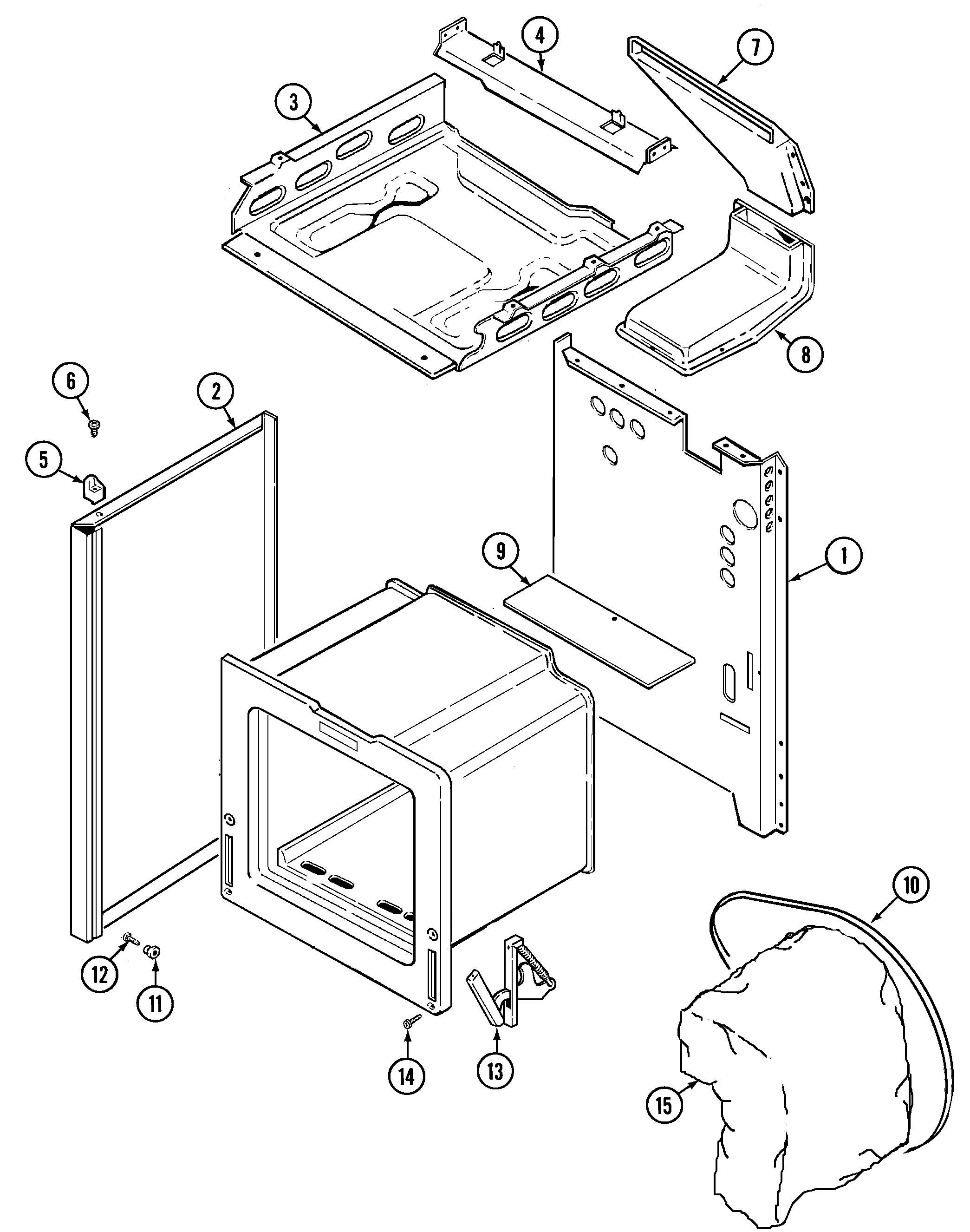Magic Chef 3100SPA-K body (3100sp*,3100sp*-k) diagram