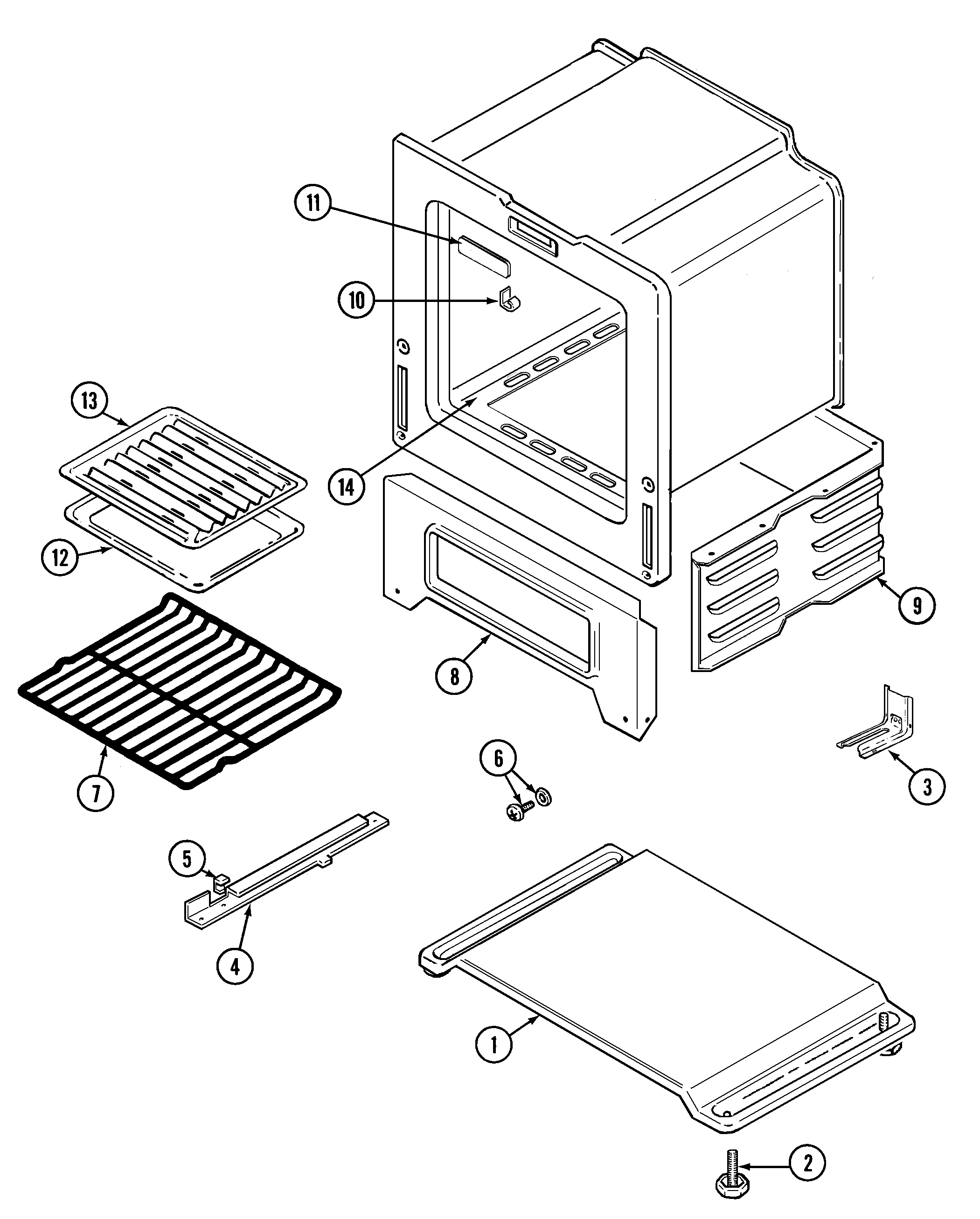 Magic Chef 3100SPA-K oven/base (3100sp*,3100sp*-k) diagram
