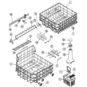 Maytag DWU9302AAB track & rack assembly diagram