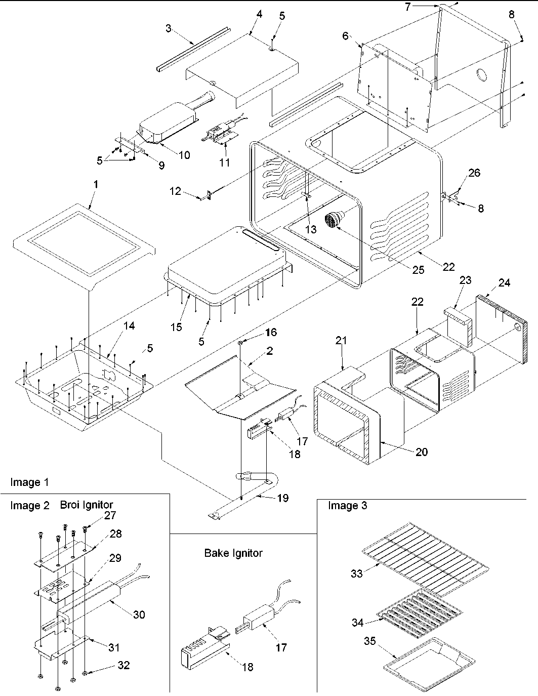 Amana ARG7303WW-P1143379NWW cavity diagram