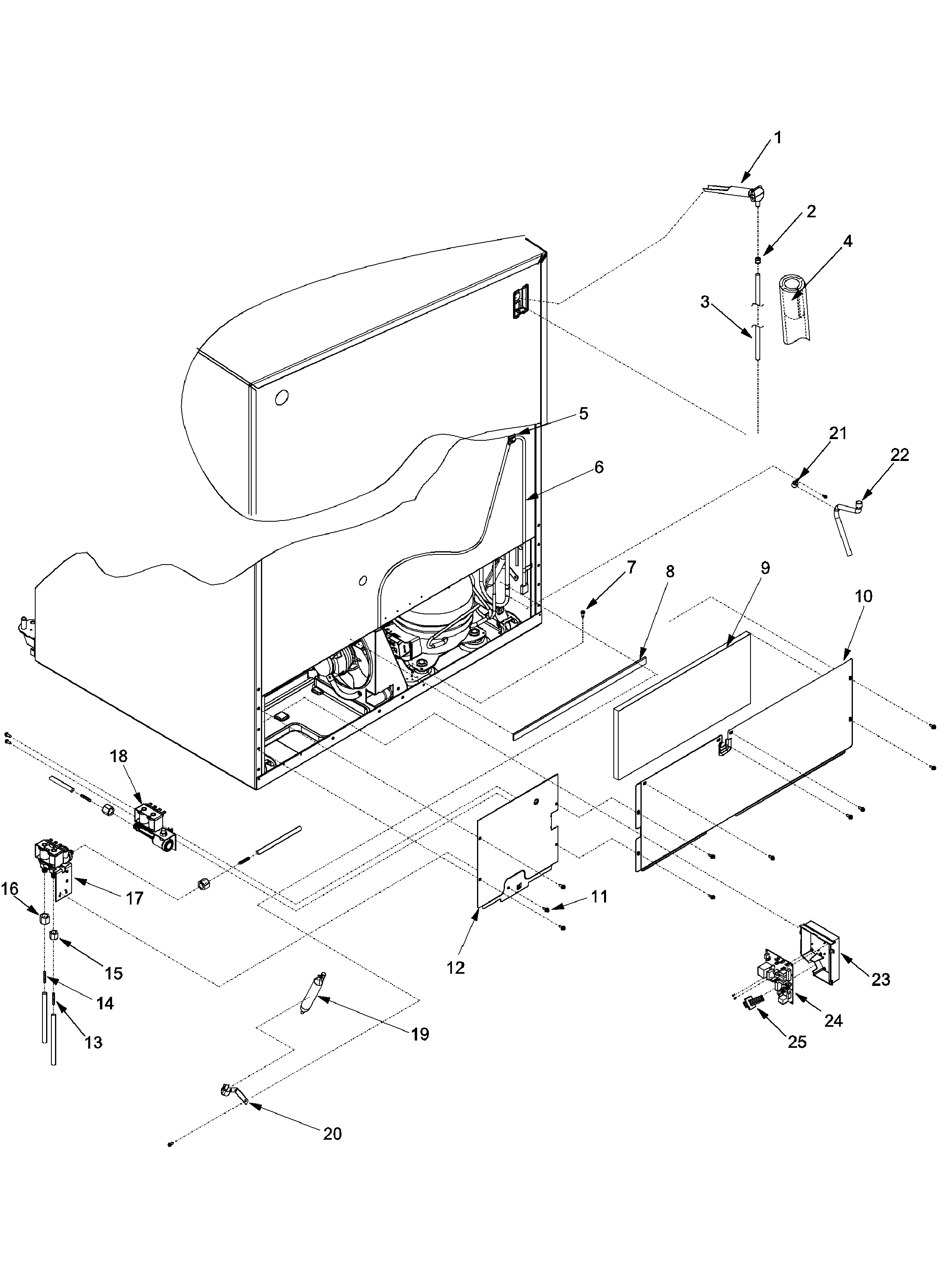 Jenn-Air JC2228HEHB-PJC2228HHB cabinet back diagram