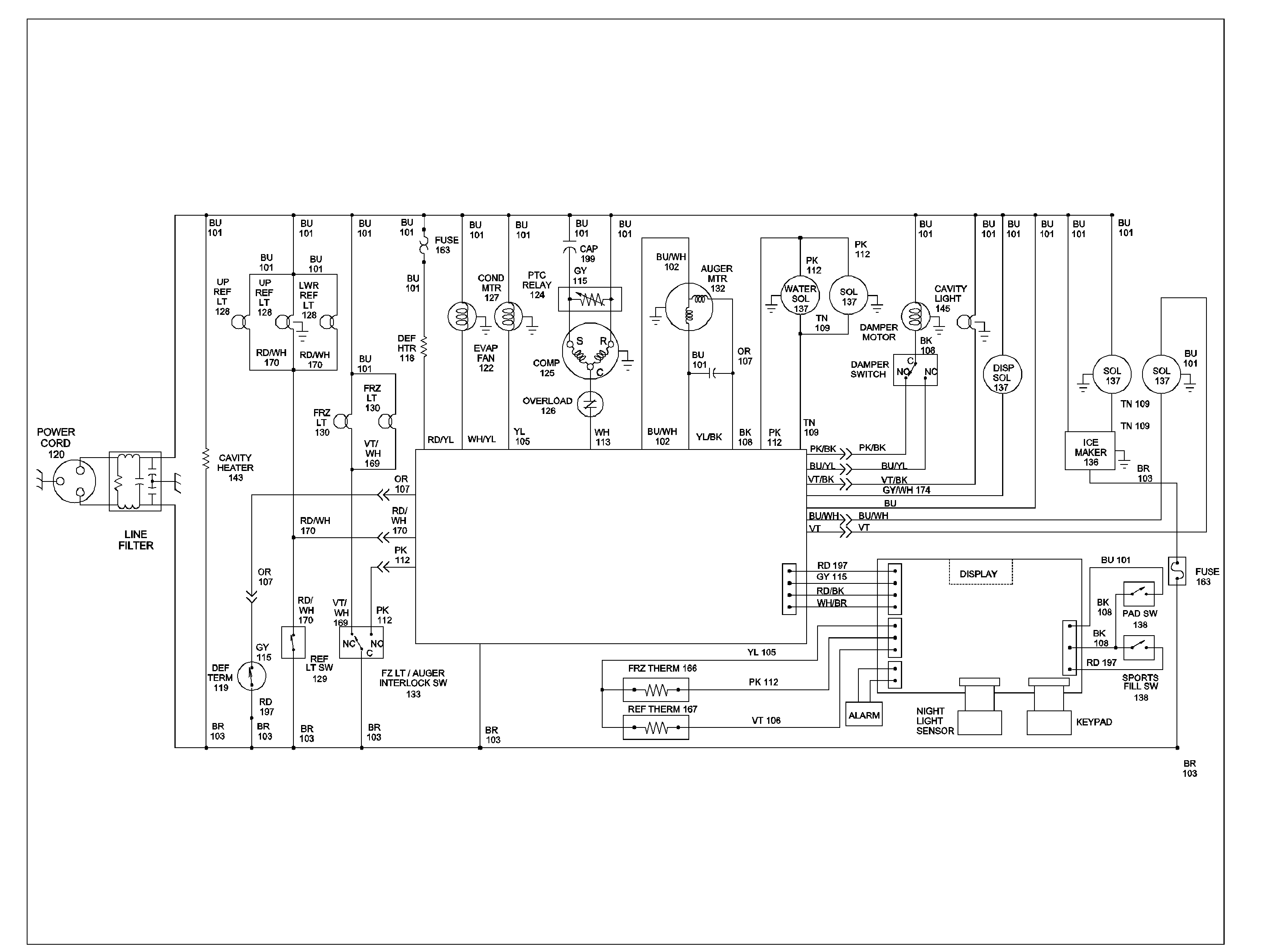 Jenn-Air JC2228HEHB-PJC2228HHB wiring information diagram