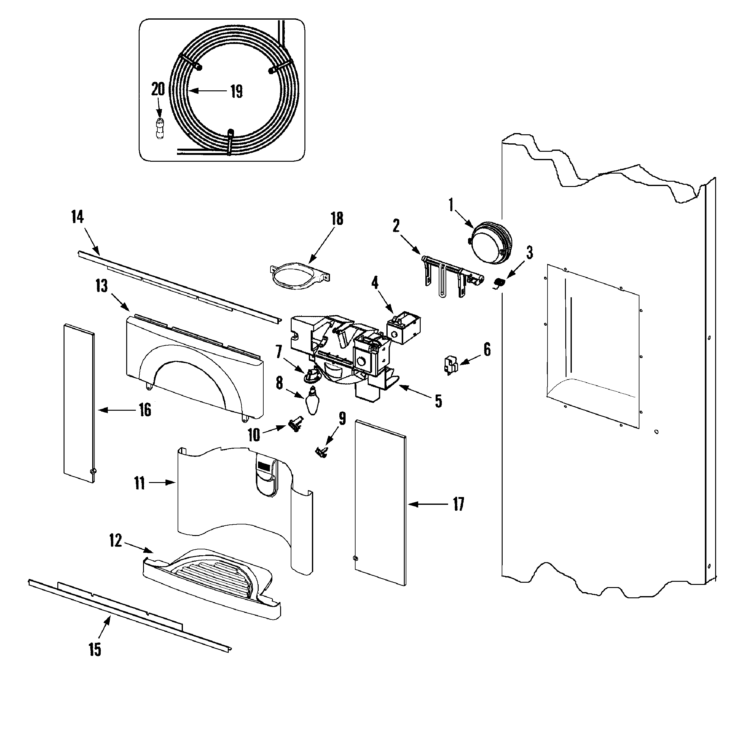 Maytag AS229FSBGB fountain diagram