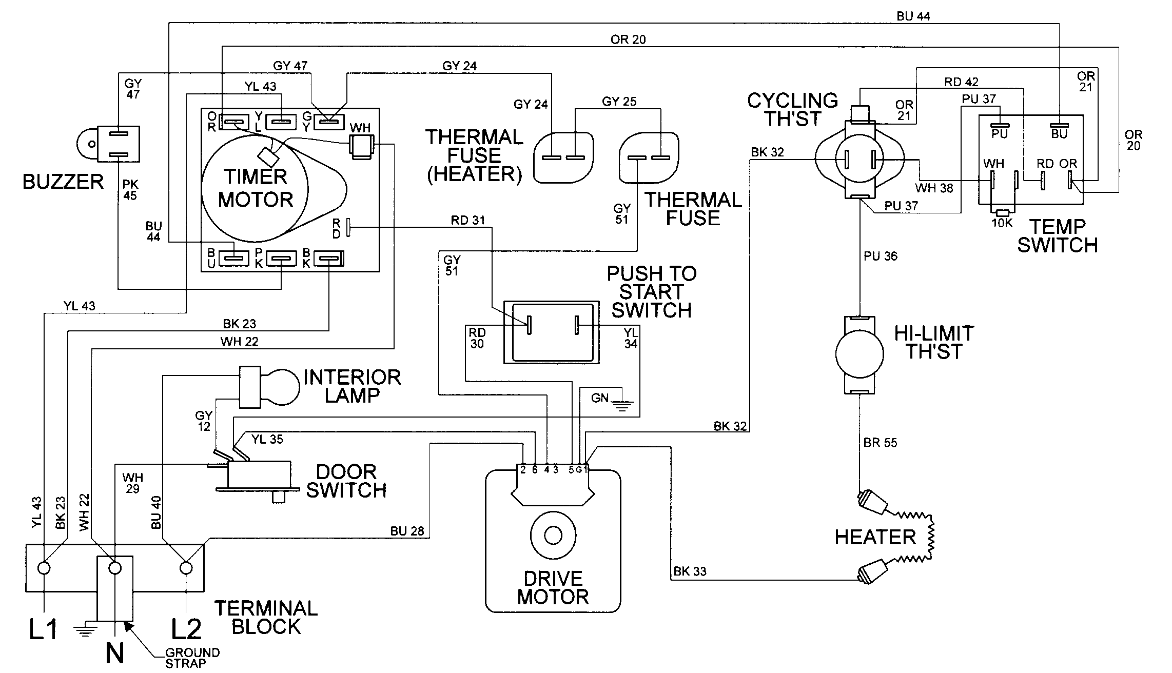 Maytag MDE4916AYA wiring information diagram