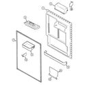 Maytag GT1928PEFW fresh food inner door diagram