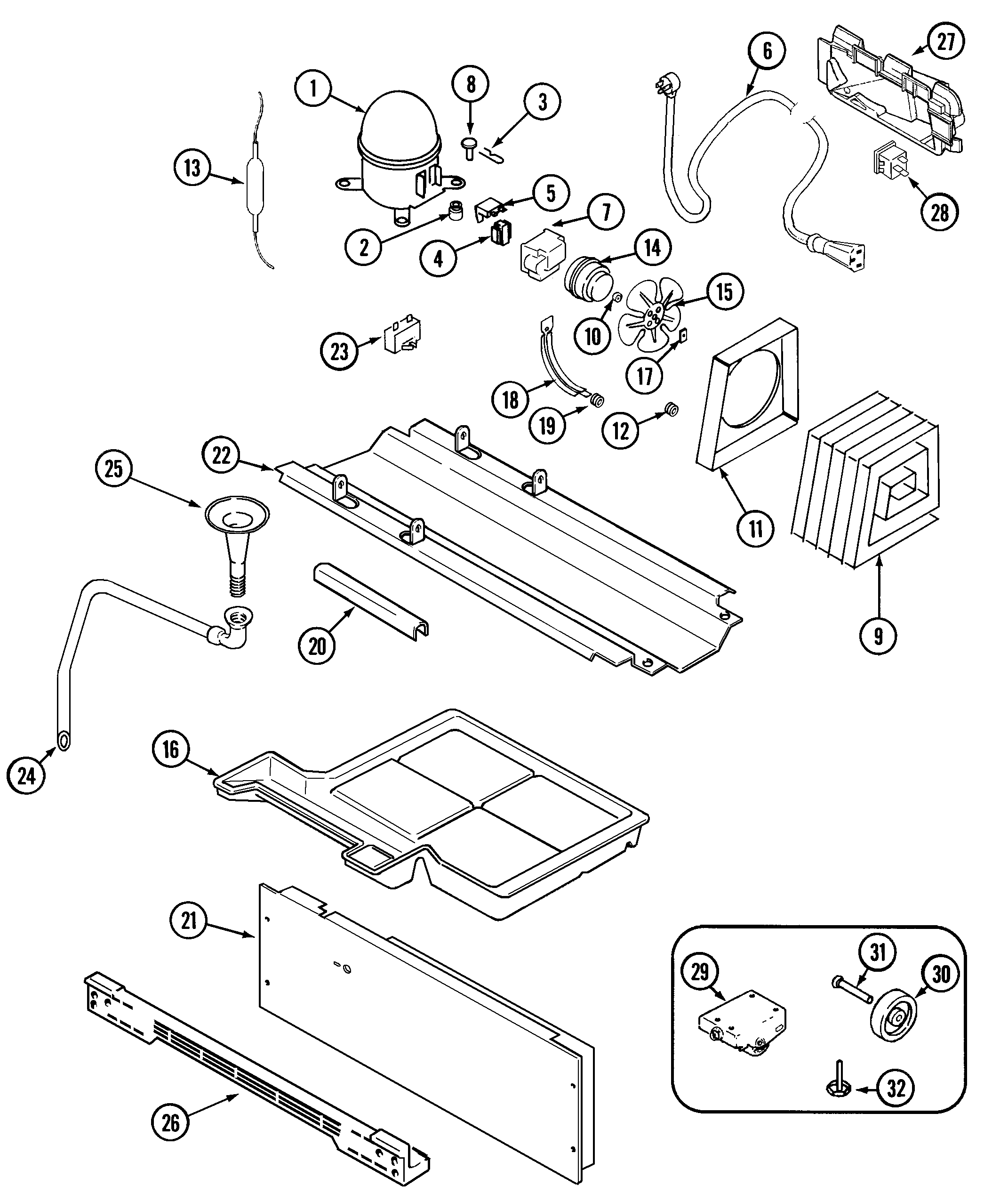 Maytag KF57U56 compressor (rev 10) diagram