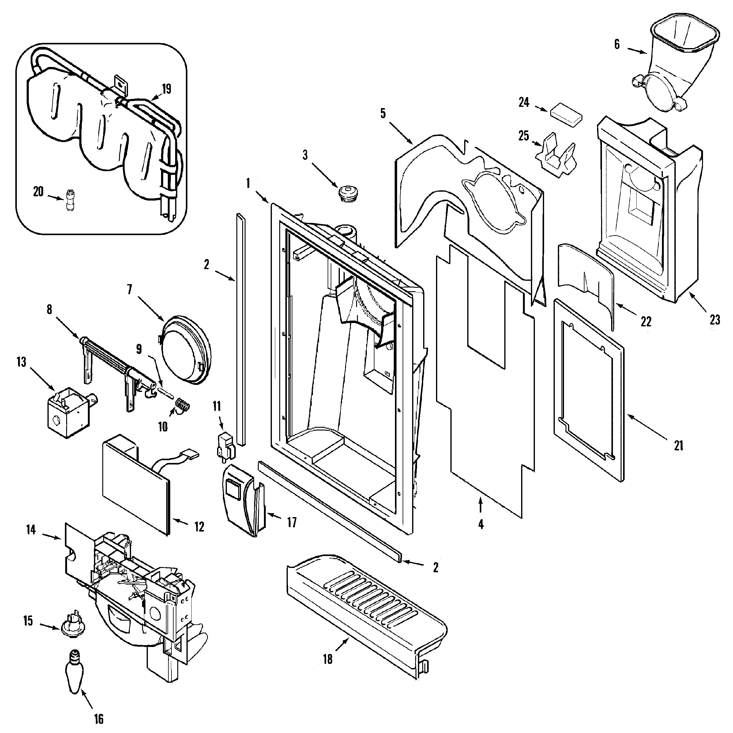 Maytag KF57U56 fountain diagram