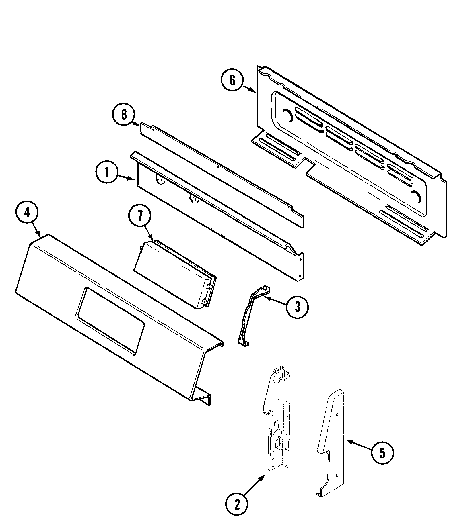 Maytag PGR5702BDH control panel diagram