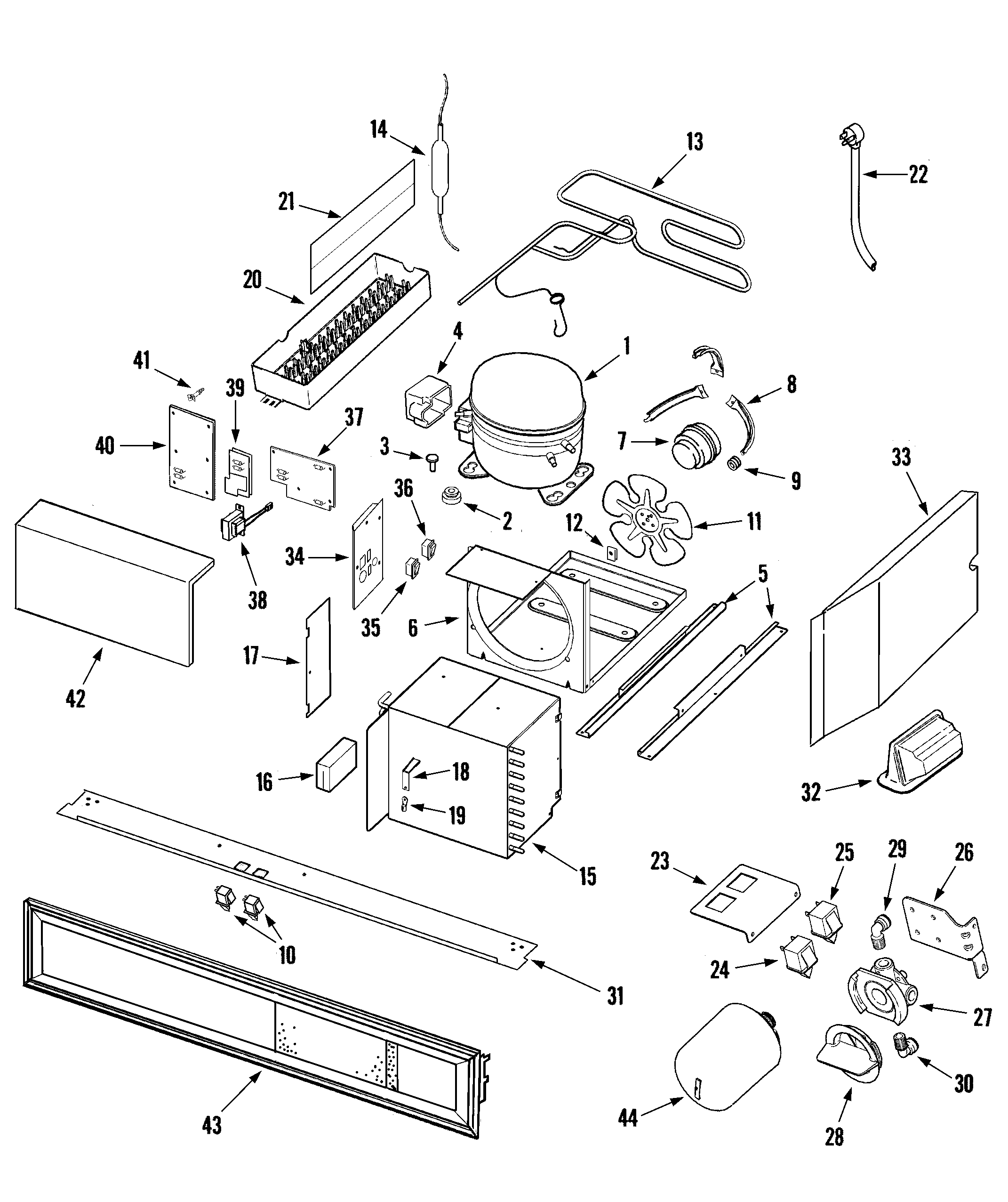 Maytag AS229CSBGB compressor diagram