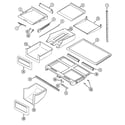 Maytag GT2428PEFW shelves & accessories diagram
