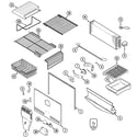 Maytag GT2428PEFW freezer compartment diagram
