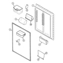 Maytag GT2428PEFW fresh food inner door diagram