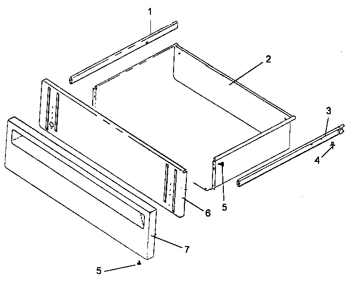 Amana ART6600E-P1142640NE storage drawer assy diagram
