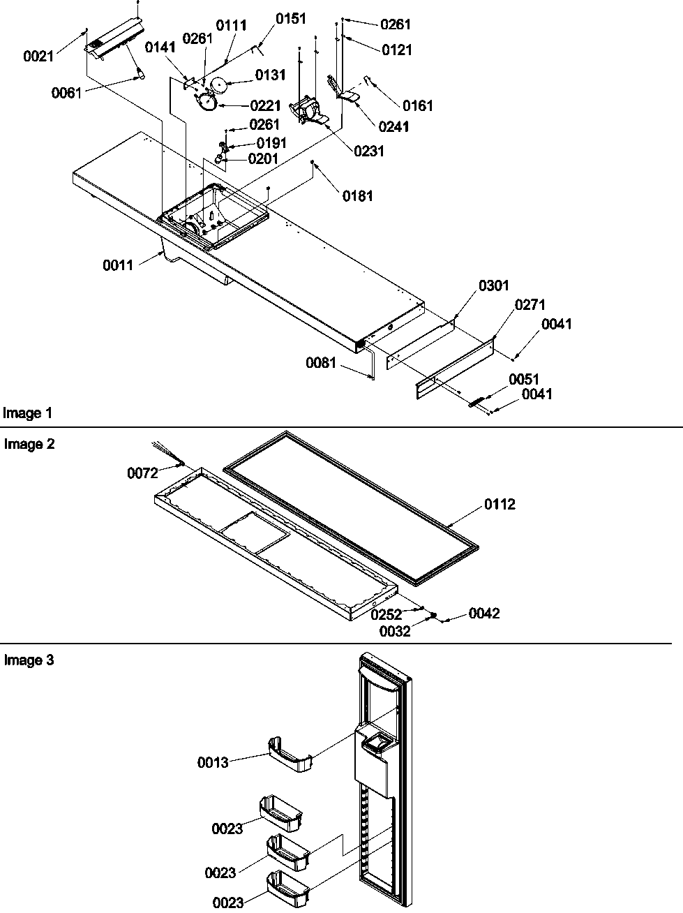 Amana SBDE21VPSE-P1317202WE freezer door diagram
