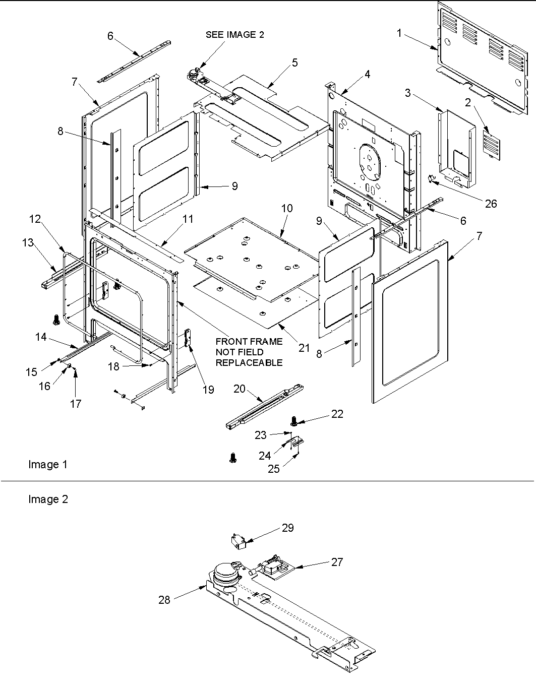 Amana ACF4225AB-PACF4225AB1 cabinet diagram