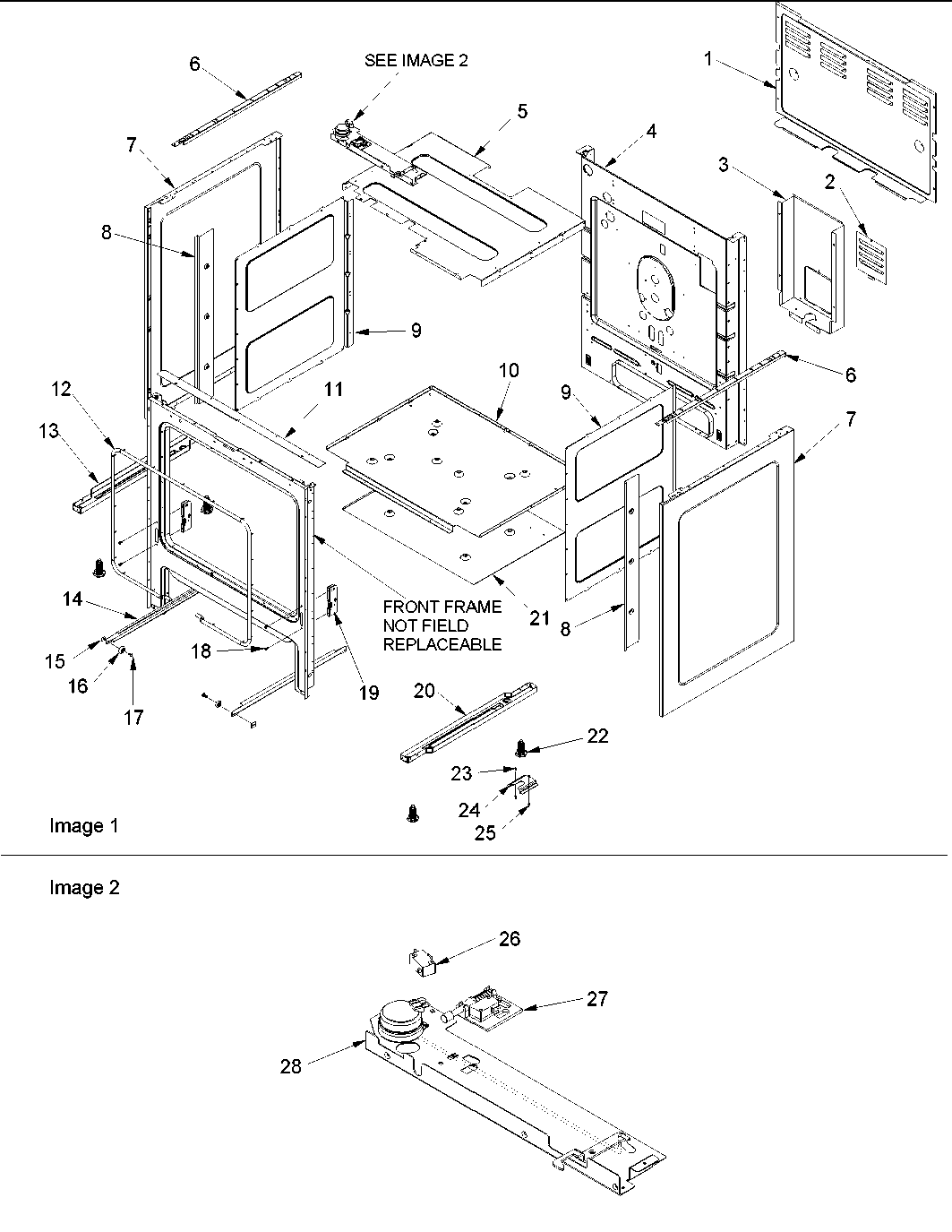Amana ACF4215AC-PACF4215AC0 cabinet diagram