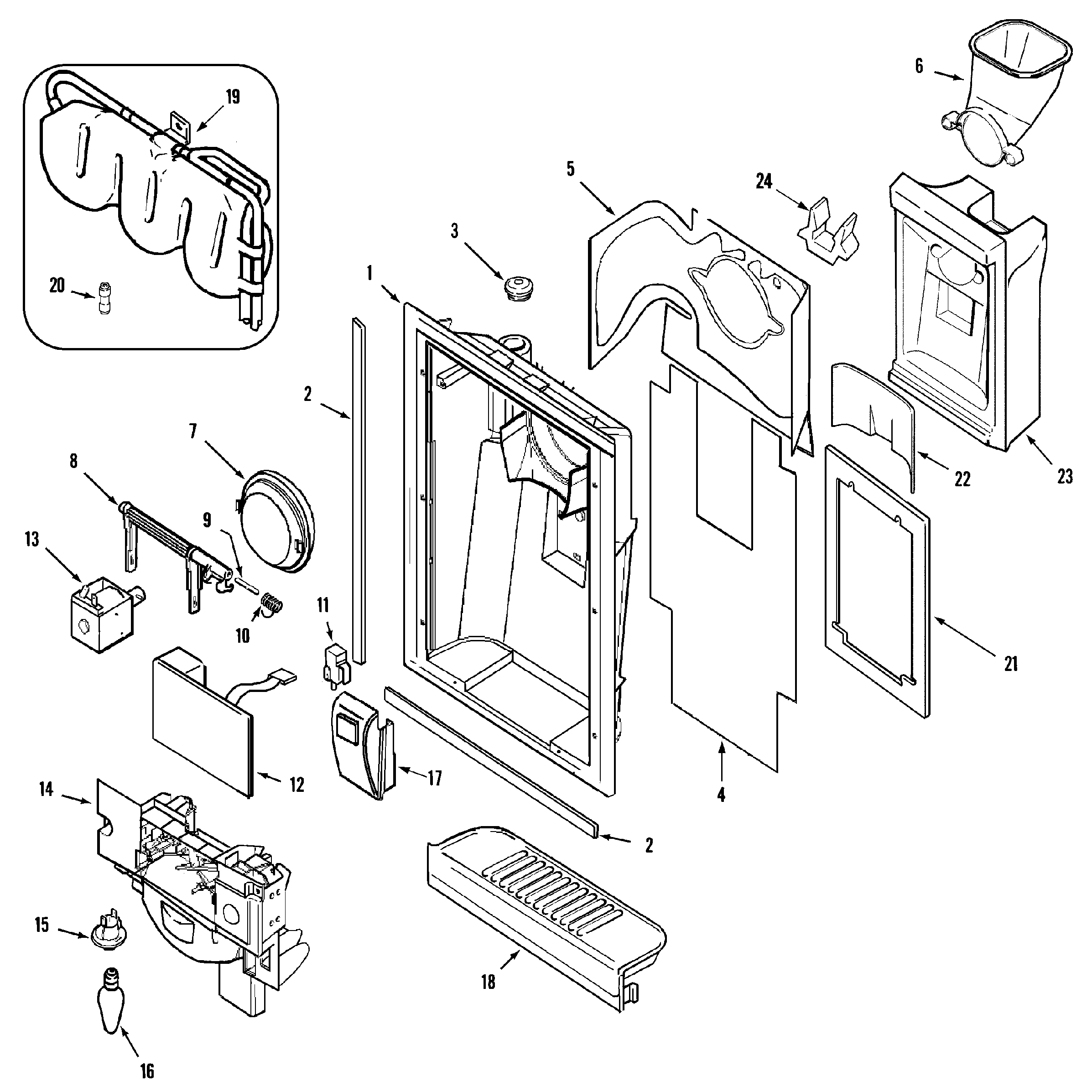 Maytag GC2228GEHW fountain diagram