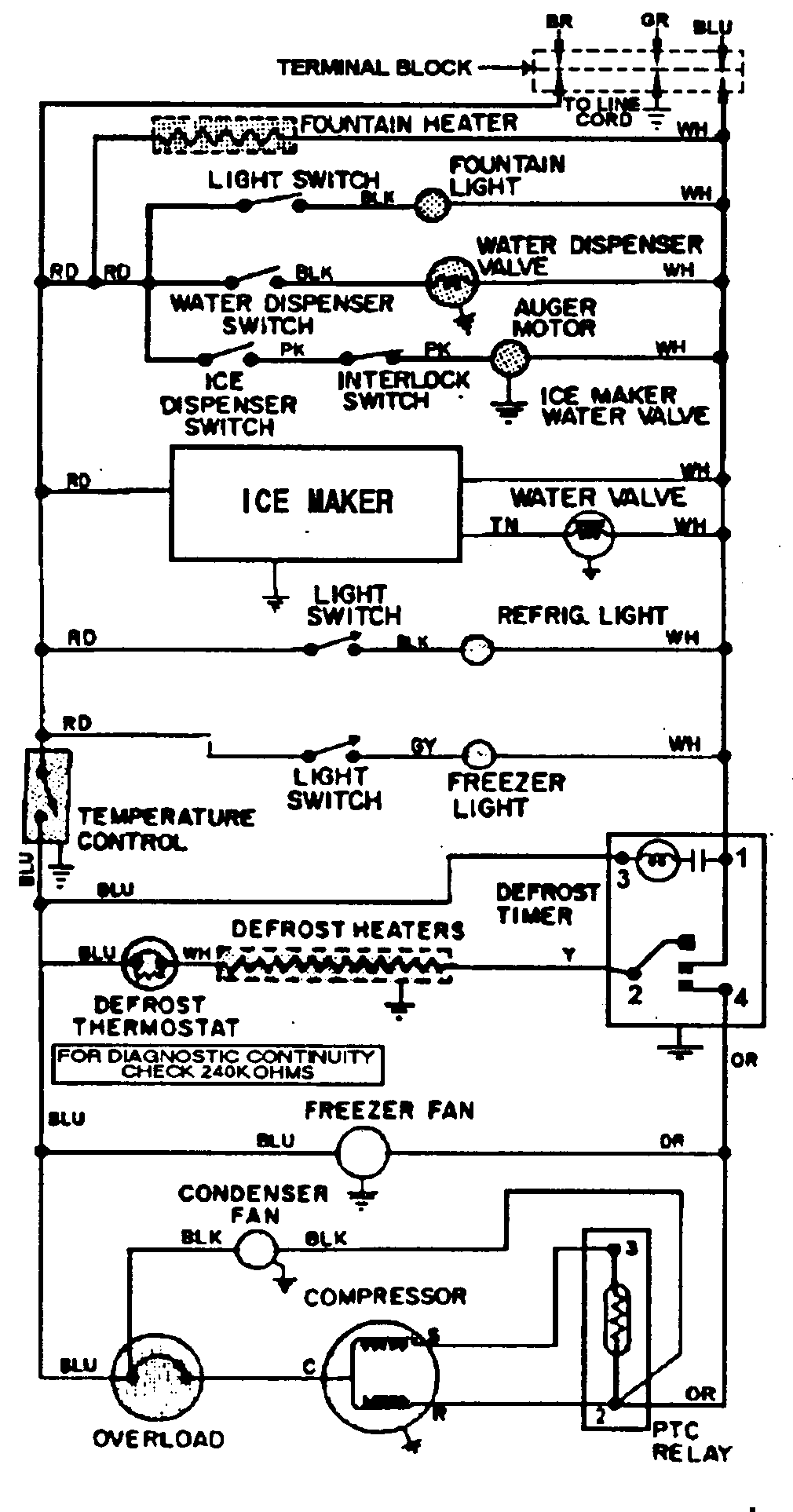 Maytag GS20B6D3EA wiring information diagram