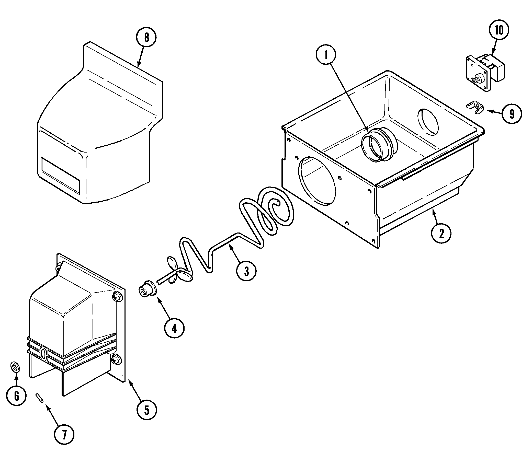 Maytag GS20B6D3EA ice bin diagram