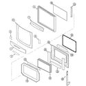Jenn-Air JJW8627CAS door (upper & lower)(stl) diagram