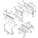 Amana DCF3305BK door/drawer diagram