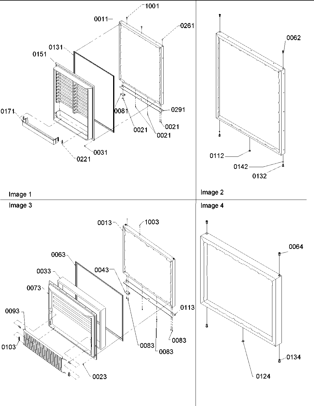 Amana BRF20VW-P1321303WW door assy diagram