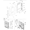 Amana BRF20VE-P1321309WB door panels & grille diagram