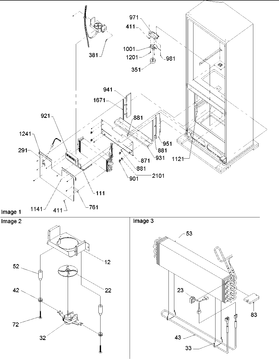 Amana BRF20V1W-P1321313WW evaporator area diagram