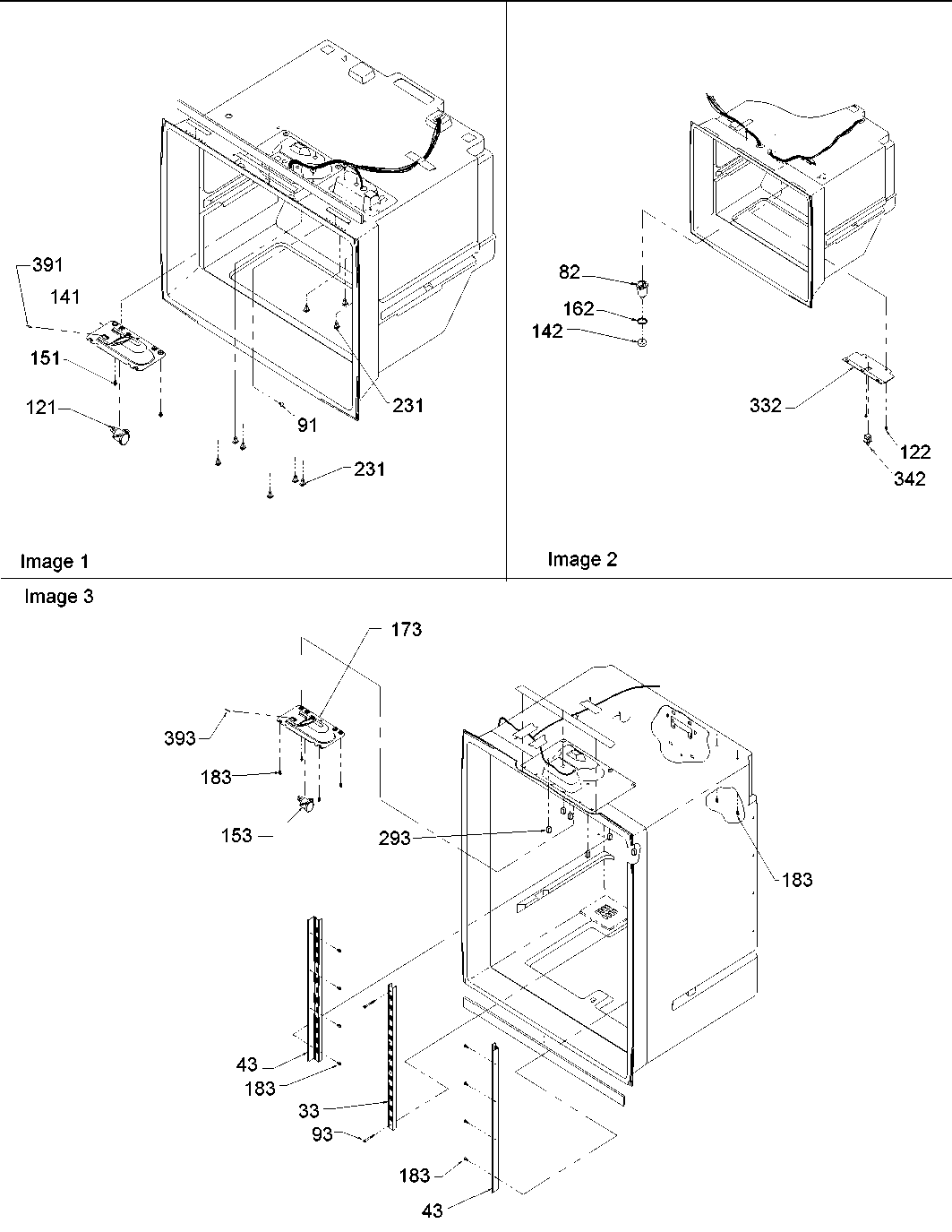 Amana BRF20V1W-P1321313WW shelf ladders & light assy diagram