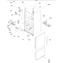 Amana BB20V1S-P1321314WS control, hinges & shields diagram