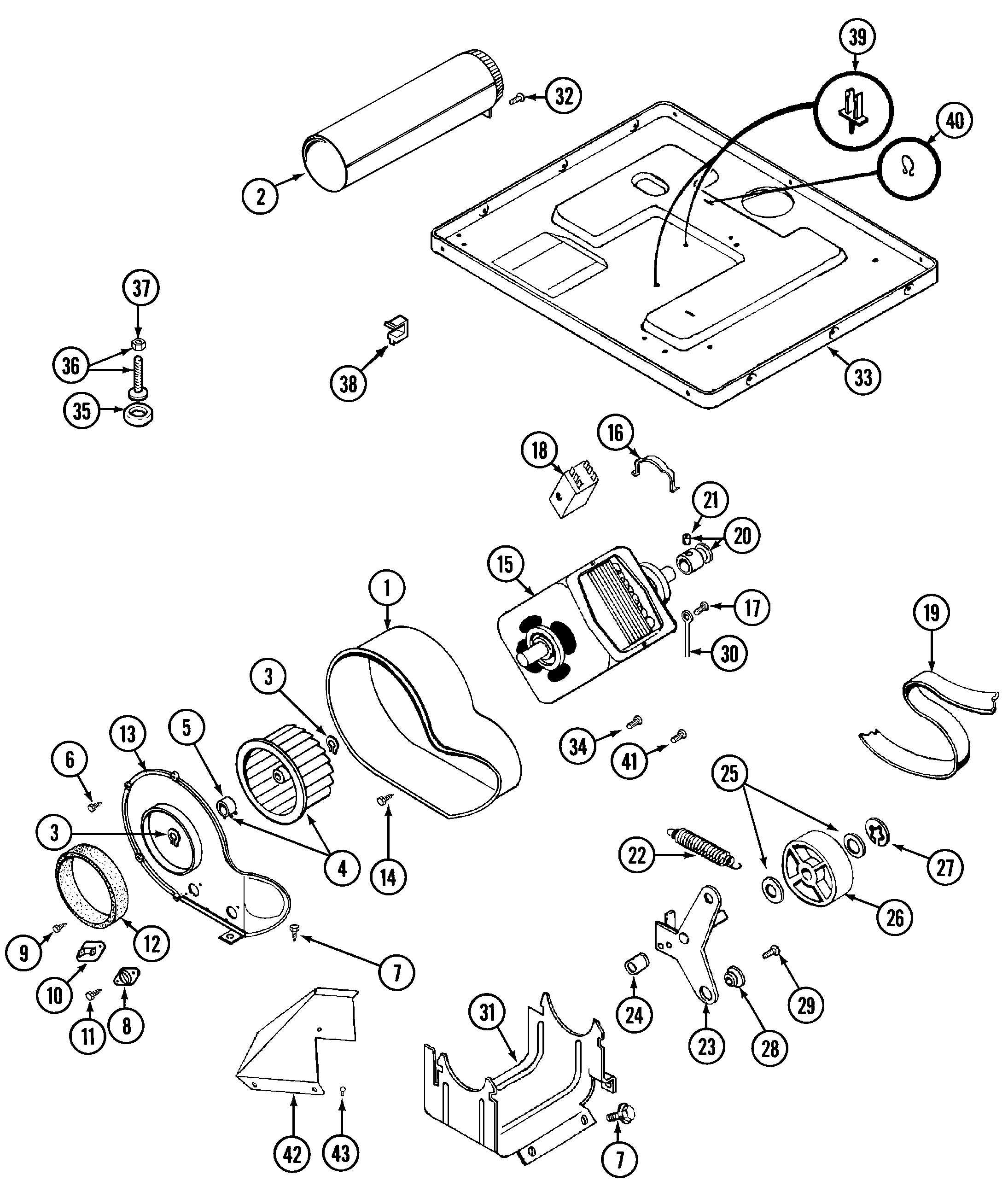 Maytag LDG8704AAE motor drive diagram