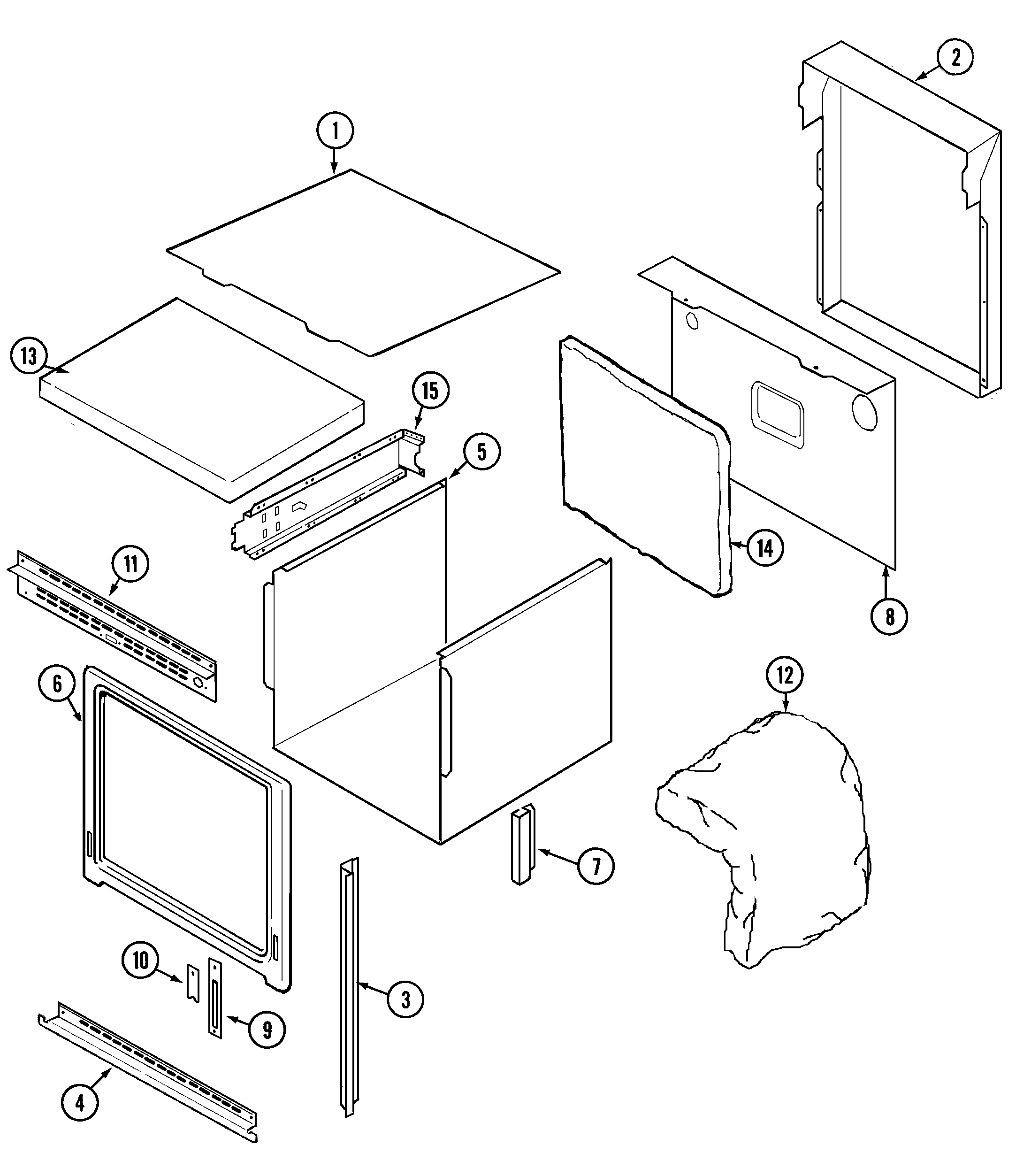 Maytag MEW6630BAW body diagram