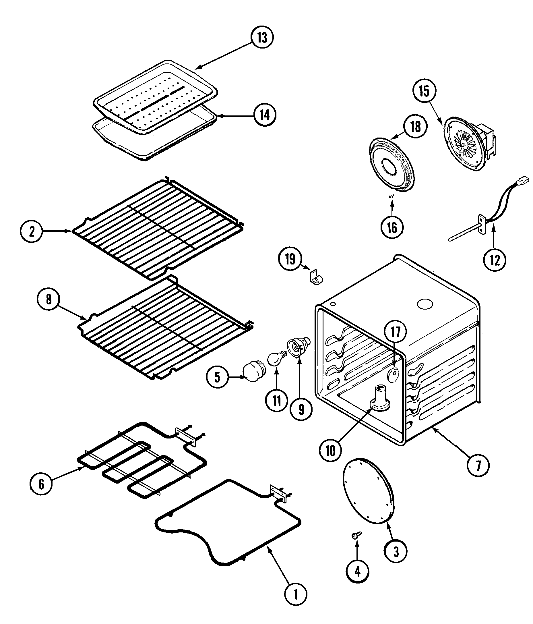 Amana ACB6260AS oven diagram
