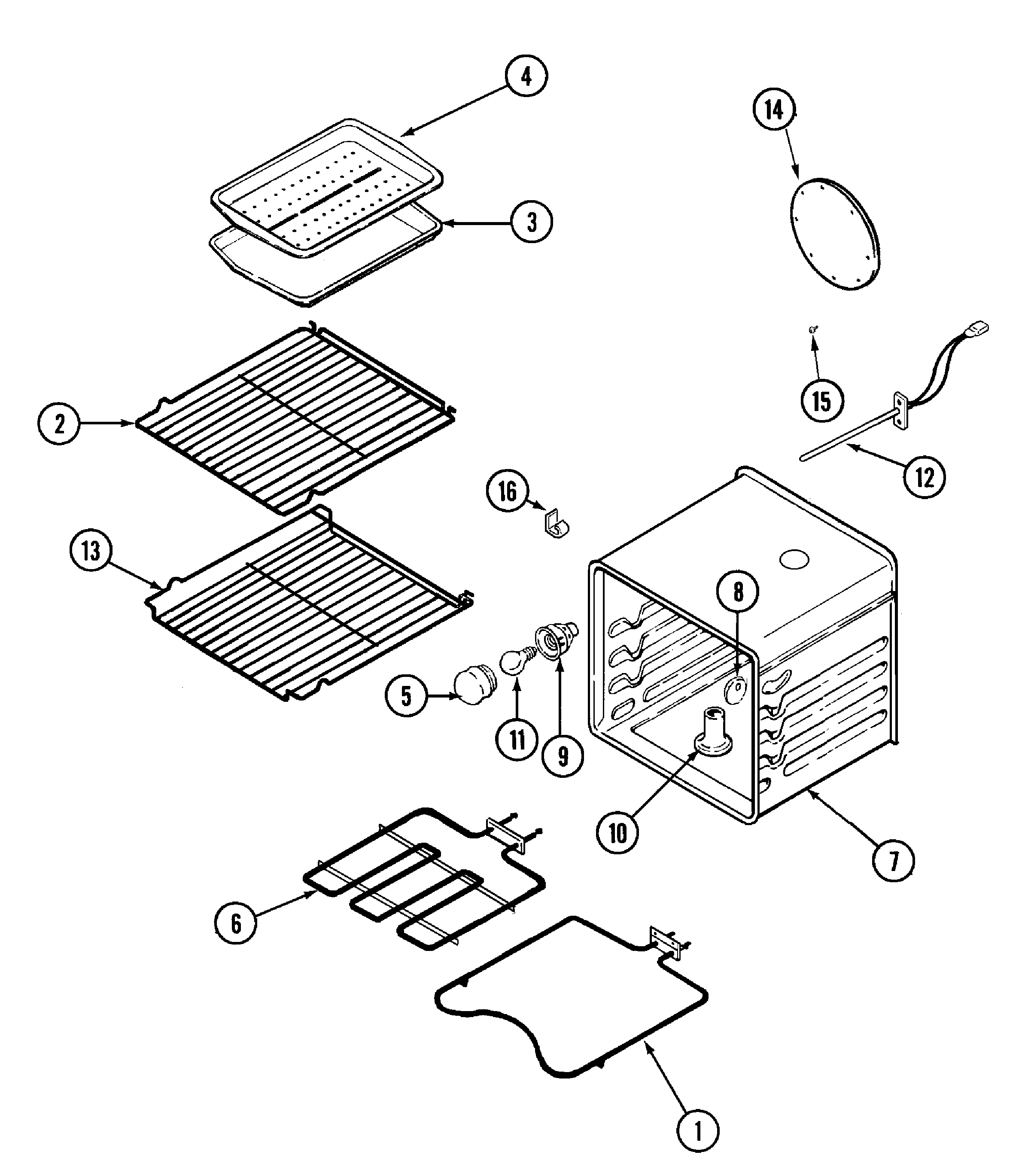 Jenn-Air JJW8527CAB oven diagram