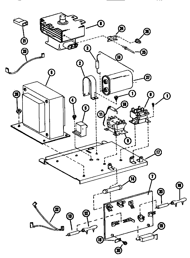 Amana RRC57D-P7428401M interior diagram