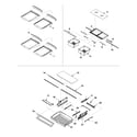 Amana ARB9058CW-PARB9058CW1 refrigerator shelving diagram