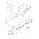 Maytag PSD243LGRQ-PPSD243LGC0 ice bucket assy diagram