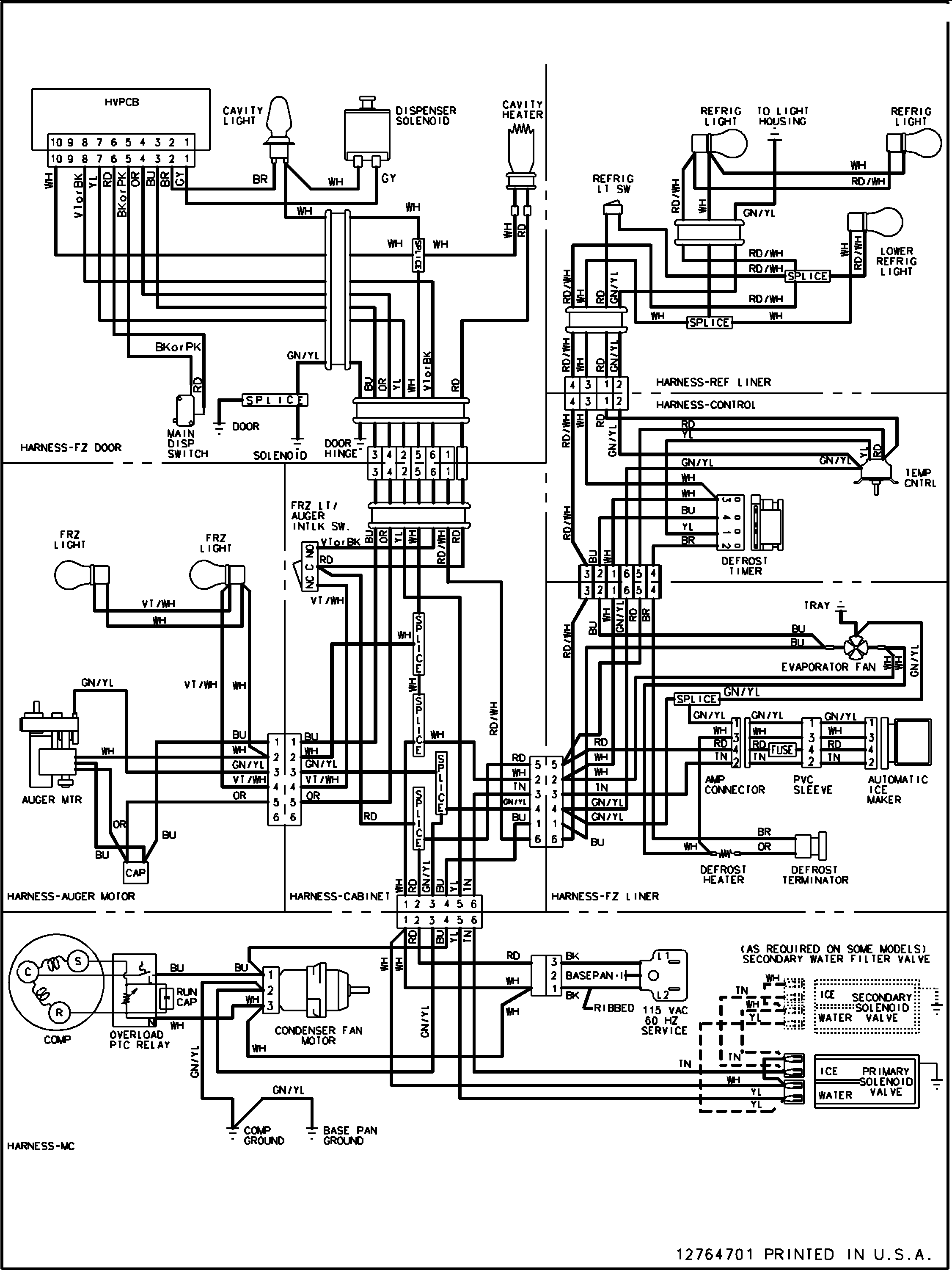 Maytag PSD243LGRQ-PPSD243LGC0 wiring information diagram