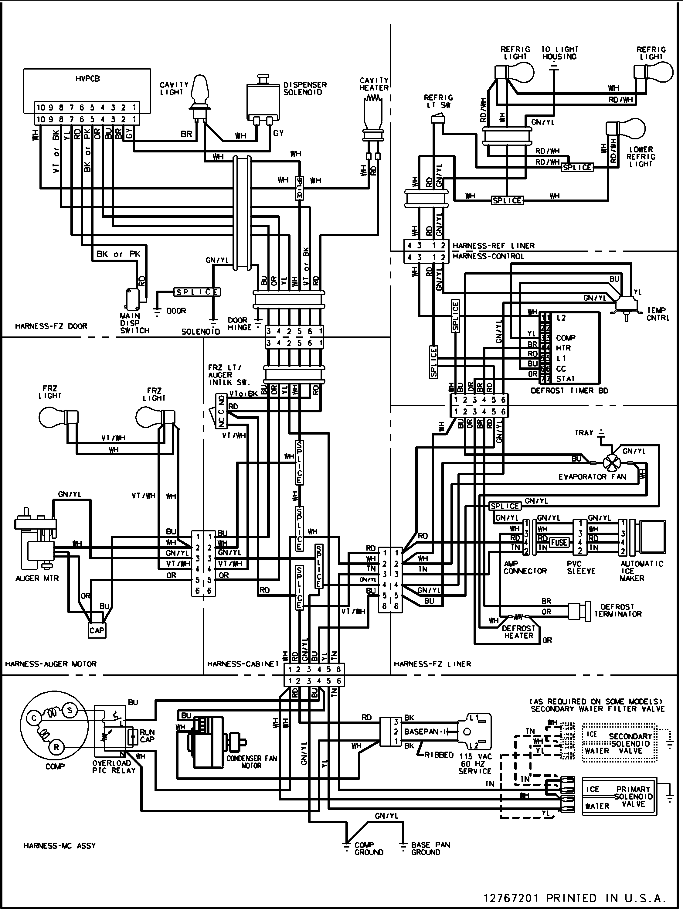 Maytag PSD268LGES-PPSD268LGS1 wiring information diagram